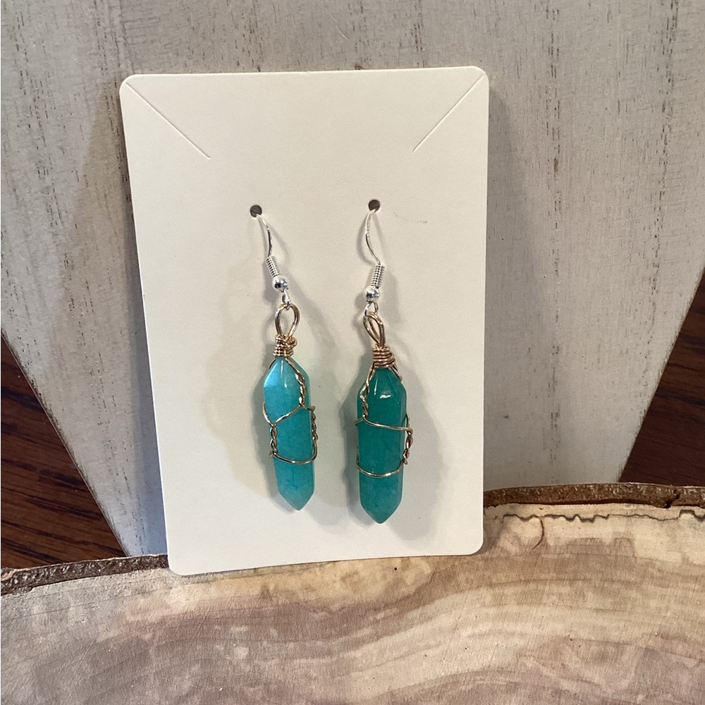 Wire Wrapped Earrings - Picture 3 of 5